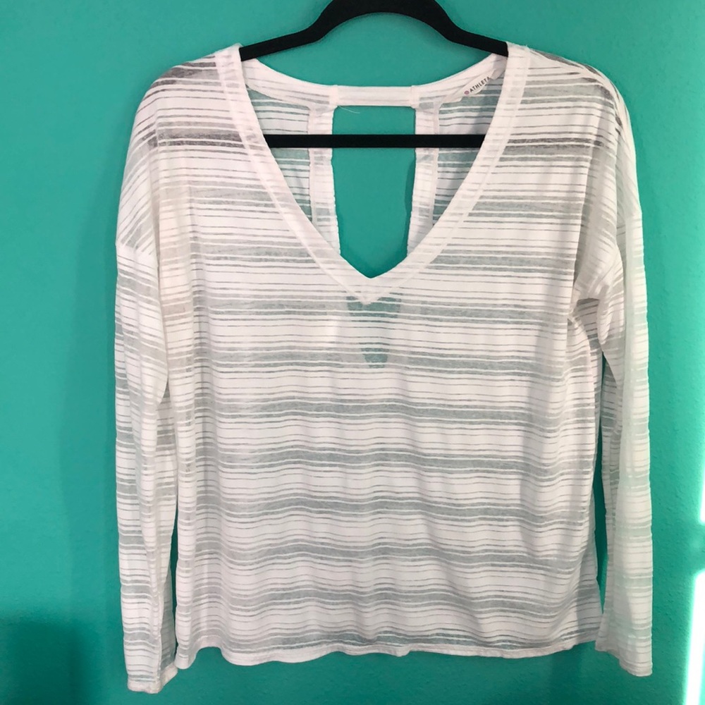 Athleta Sheer Long Sleeve Top